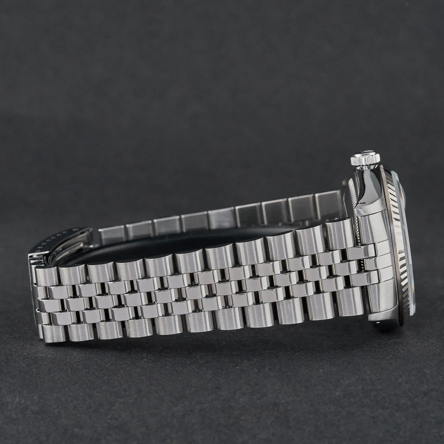 Rolex Datejust, 36mm, 1991, Fullset, ref. 16234, Staal, Zilveren wijzerplaat met kleine diamanten, Geserviced.