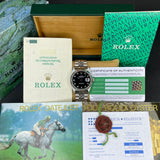 ROLEX OYSTER PERPETUAL DATEJUST 16234 ZWART KLEIN DIAMANTEN WIJZERPLAAT ROESTVRIJ STAAL