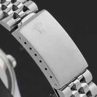 ROLEX OYSTER PERPETUAL DATEJUST 16234 ZWART KLEIN DIAMANTEN WIJZERPLAAT ROESTVRIJ STAAL